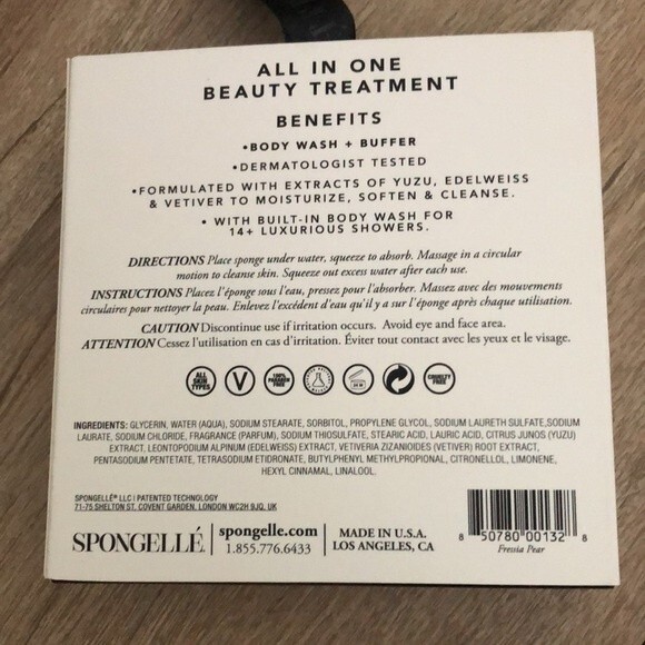 Spongelle body wash infused buffer freesia pear - Picture 2 of 2